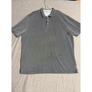 Tommy Bahama Polo Shirt Mens XX-Large Gray Island Zone Golf Tennis Pickleball